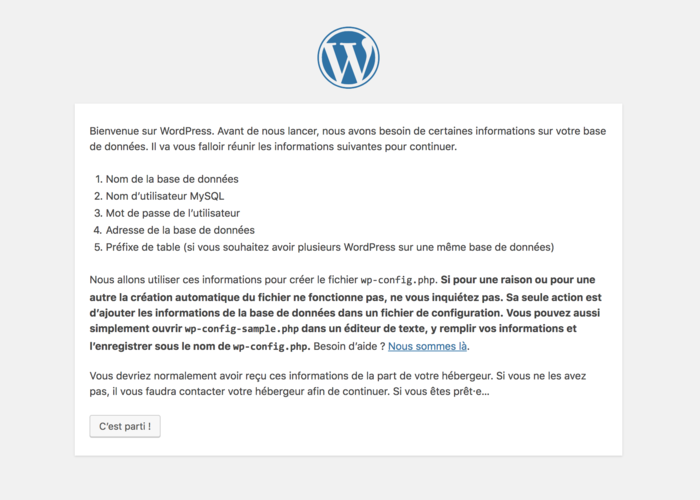 Wordpress-Acceuil