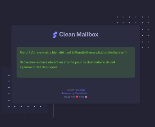 Confirmation Challenge Clean Mailbox