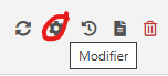 Lien “modifier”