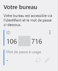 ID RustDesk affiché sur la fenêtre principale