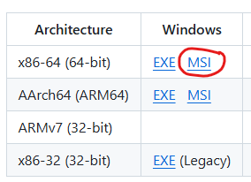 Téléchargement de la version Windows de RustDesk