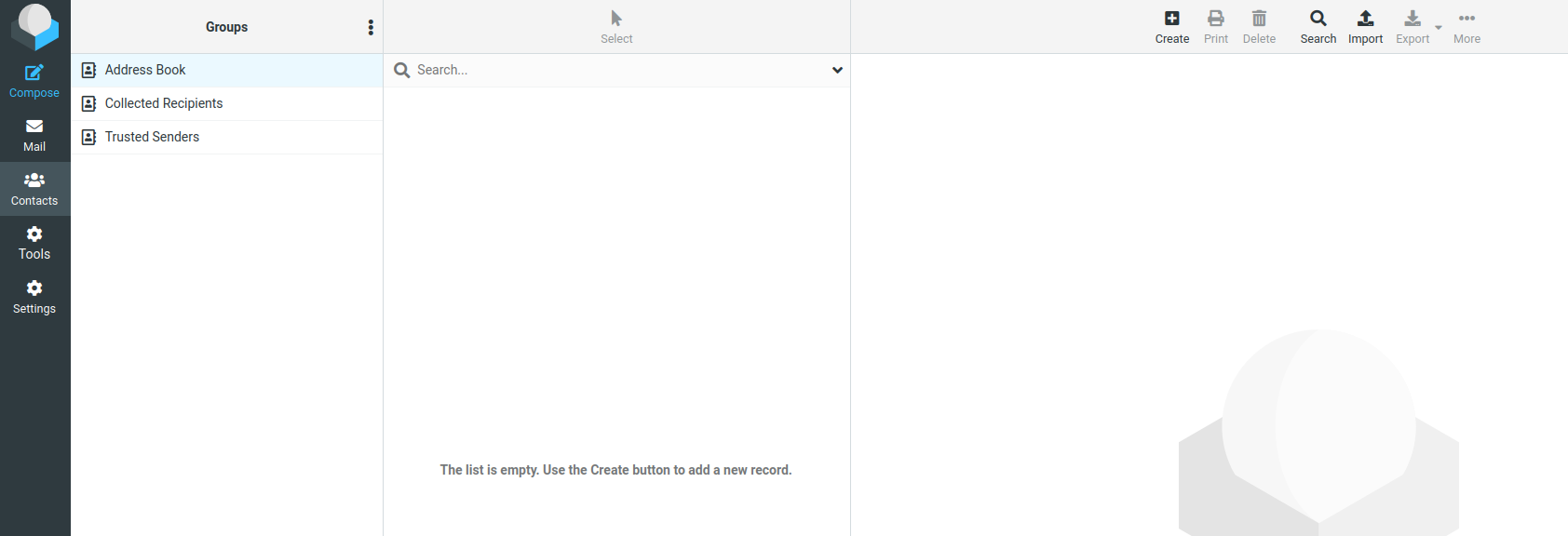 Cliquer sur le bouton import