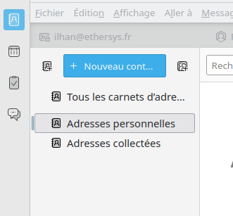 Cliquer sur contact