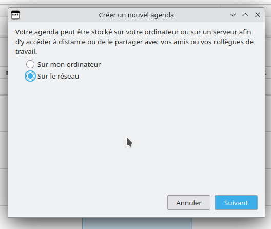 Choisir réseau