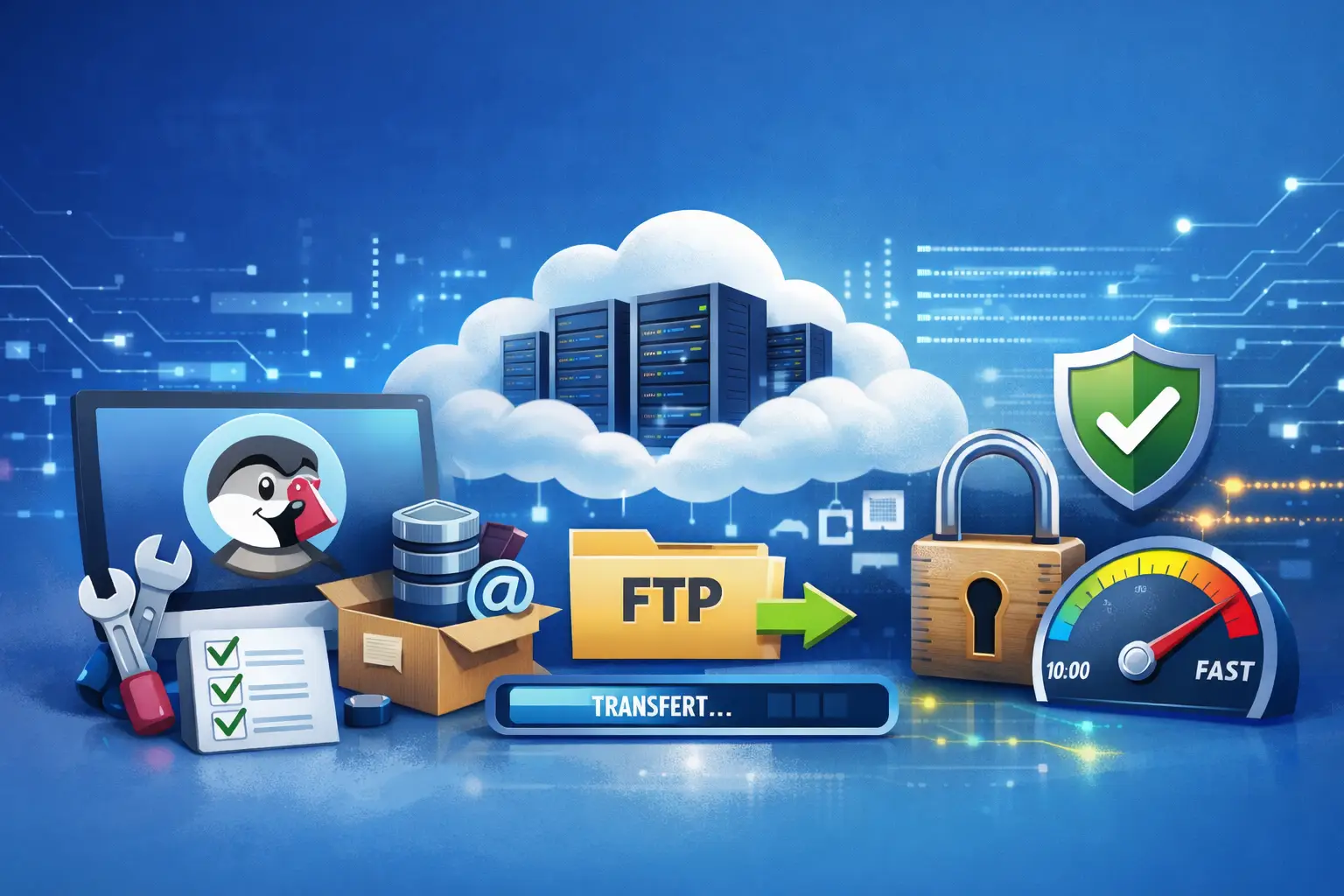 Illustration Installation hébergement PrestaShop