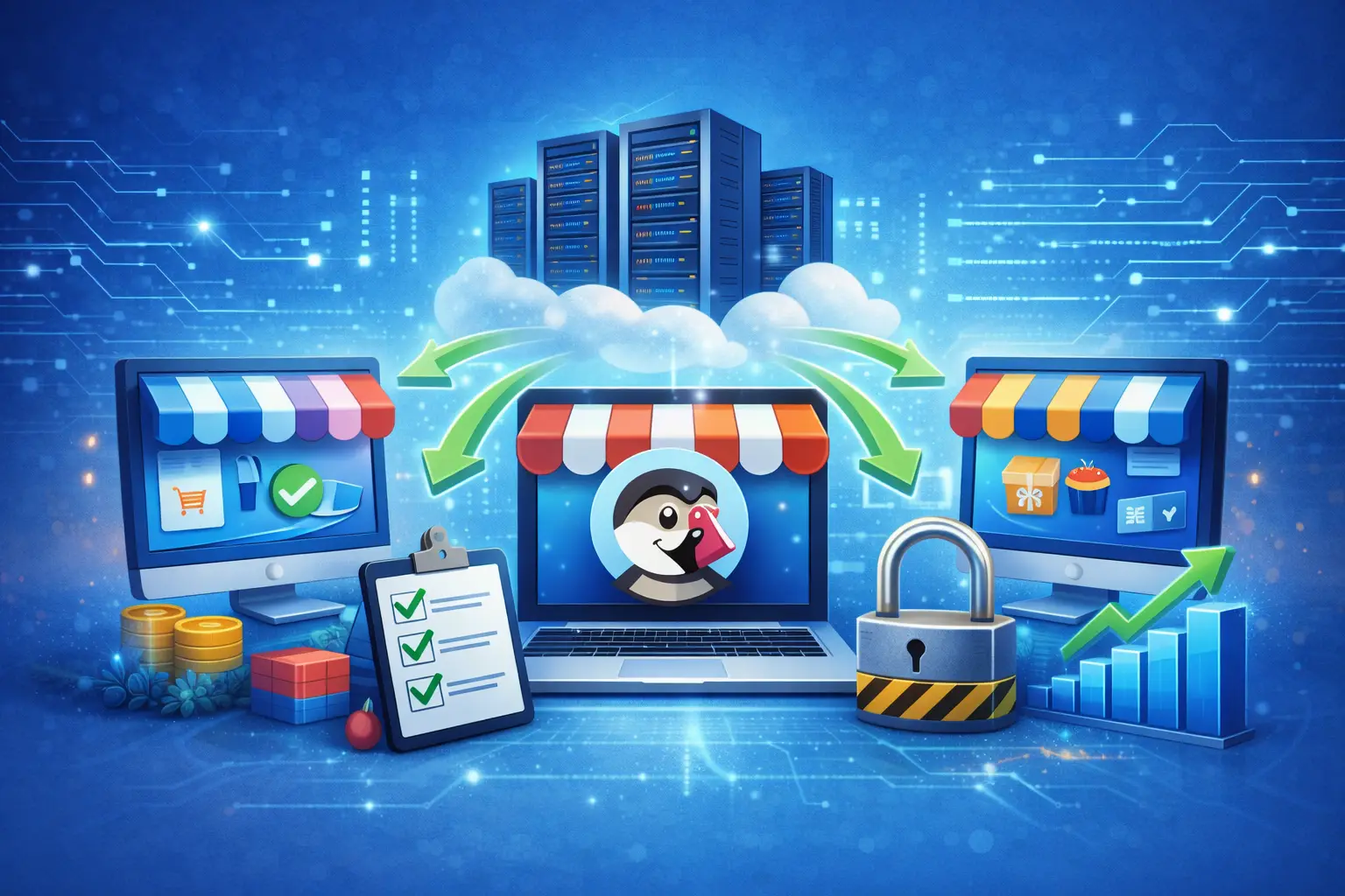 Illustration multi-boutique PrestaShop