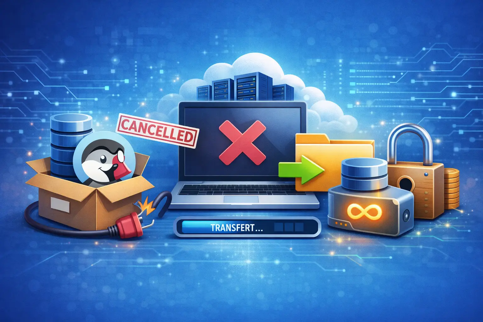 Illustration Résiliation hébergement PrestaShop